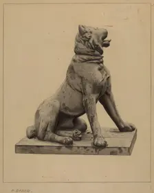 Cast Lead Dog, c. 1939. Creator: Herman Bader