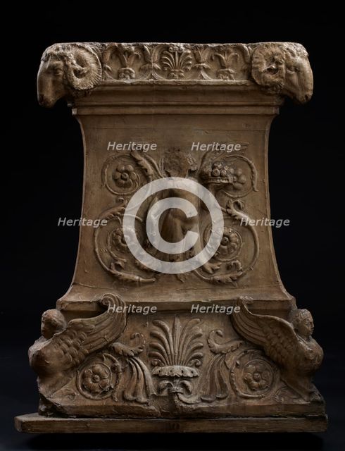 Cast of 1 side of a base of one of the 6 candelabra from Sant' Agnese...late 18th or early 19th cent Creator: Unknown.