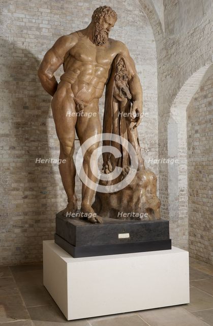 Cast of the Farnese Hercules, (4th century BC),  (3rd century), c1790. Creators: Glykon of Athens, Unknown.