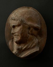 Cast of the head of a wounded Roman auxiliary, AD 106-113. Creator: Unknown