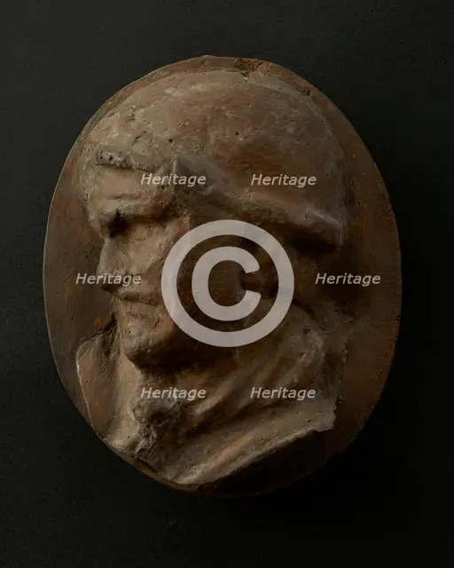 Cast of the head of a wounded Roman auxiliary, AD 106-113. Creator: Unknown.