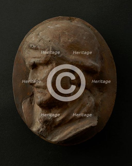 Cast of the head of a wounded Roman auxiliary, AD 106-113. Creator: Unknown.