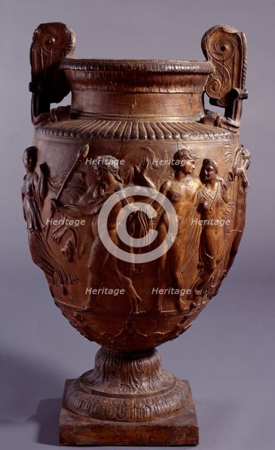 Cast of the Townley Vase decorated with a Bacchic scene, c2nd century, (early 19th century) Creator: Unknown.