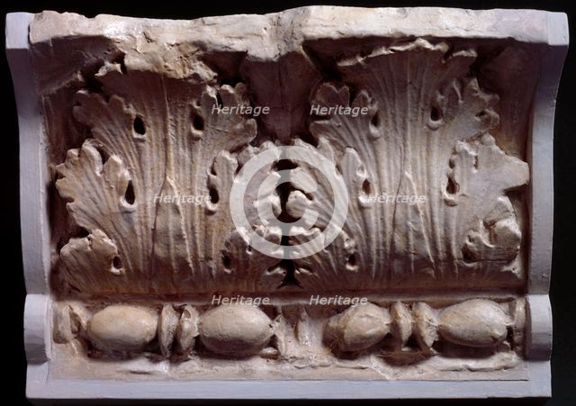 Cast of upper moulding of base, c106-113, (c19th century). Creator: Unknown.