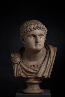 Cast of a 16th-17th century portrait bust of Nero. Creator: Unknown