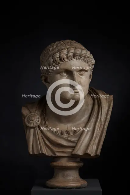 Cast of a 16th-17th century portrait bust of Nero. Creator: Unknown.