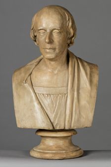 Cast of a bust of John Flaxman, R.A., by 1873. Creator: Unknown