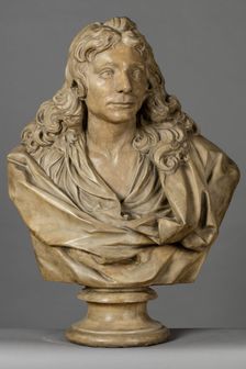 Cast of a bust of Sir Christopher Wren, 1673. Creator: Unknown