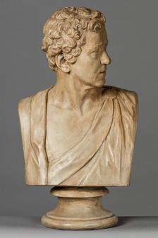 Cast of a bust of Sir Joshua Reynolds, P.R.A., c1778. Creator: Unknown