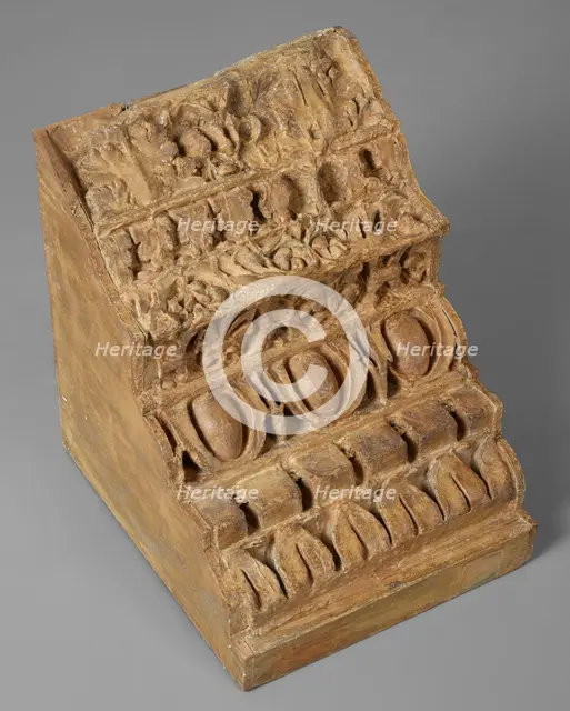 Cast of a corner of cornice, Domitian's Palace, late 18th century. Creator: Unknown.