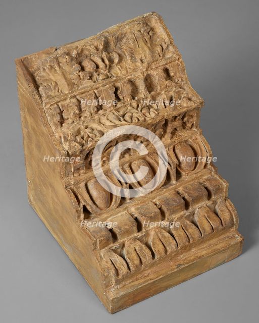 Cast of a corner of cornice, Domitian's Palace, late 18th century. Creator: Unknown.
