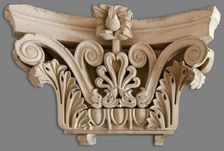 Cast of a Corinthian pilaster capital, (19th century?). Creator: Unknown