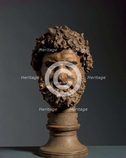 Cast of a Head of a Pugilist, c335-330 BC, (late 18th century?). Creator: Unknown.