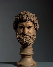 Cast of a Head of a Pugilist, c335-330 BC, (late 18th century?). Creator: Unknown