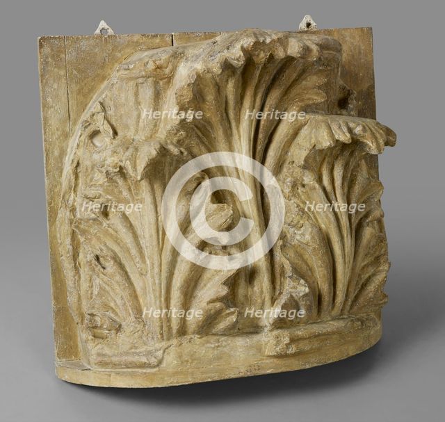 Cast of acanthus leaves and cauliculi of Corinthian capital, late 18th century-early 19th century. Creator: Unknown.