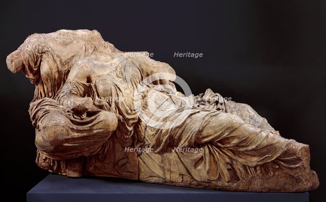 Cast of Aphrodite and Dione...from east pediment of Parthenon,  c438-433 BC, (c1820s).. Creator: Unknown.