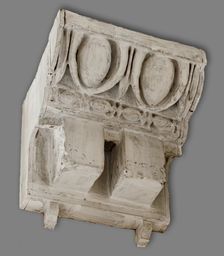 Cast of area of cornice with egg-and-dart, bead-and-reel, and dentils..., ?late 18th century. Creator: Unknown