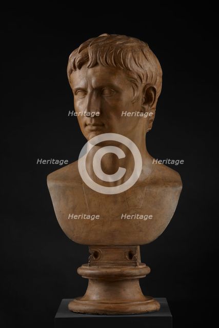Cast of bust of Augustus in the British Museum. Creator: Unknown.