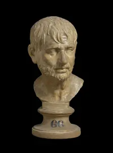 Cast of bust of Pseudo-Seneca or Hesiod, (19th century?). Creator: Unknown