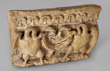 Cast of console with two swans, late 18th century-early 19th century. Creator: Unknown