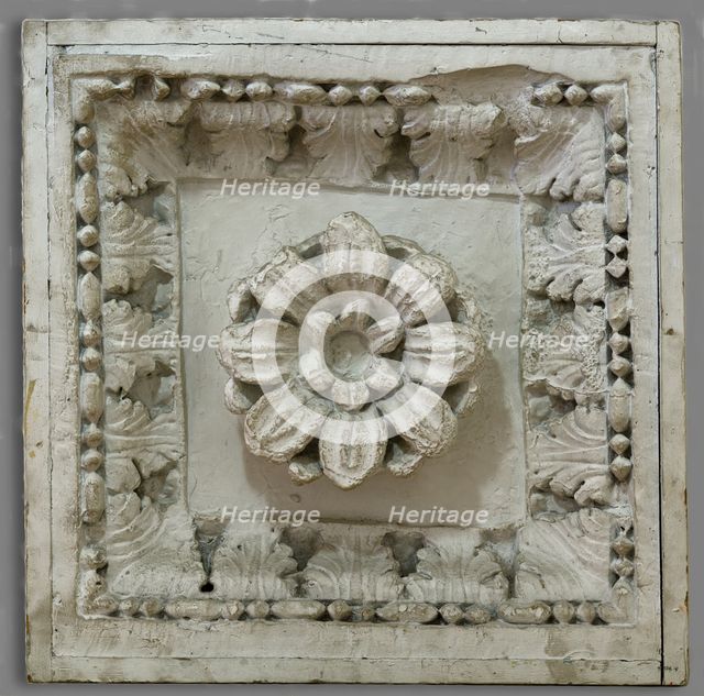 Cast of coffer from central passageway, late 18th or early 19th century. Creator: Unknown.