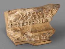 Cast of corner entablature of grave aedicula with a dragon motif, late 18th century-early 19th cent. Creator: Unknown