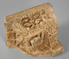 Cast of corner of cornice from Aula Regia, Domitian's Palace, late 18th century. Creator: Unknown