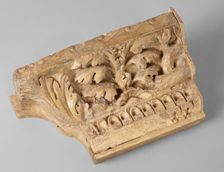 Cast of corner of cornice from the Aula Regia, late 18th century. Creator: Unknown