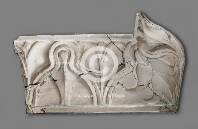Cast of corner of outer moulding around coffer...from the Temple of Mars..., late 18th century. Creator: Unknown.