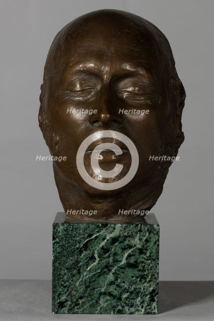 Cast of death mask of John Constable, 1958. Creator: Unknown.
