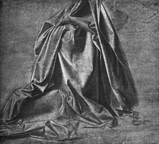 Cast of Drapery for a Figure Kneeling to the Right c1470 (1945). Artist: Leonardo da Vinci