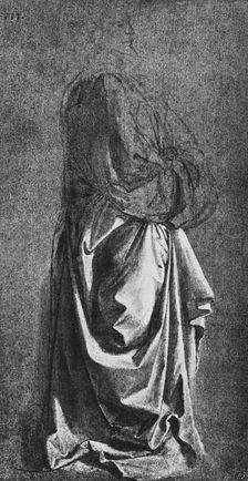 Cast of Drapery for a Standing Figure c1470 (1945). Artist: Leonardo da Vinci