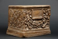 Cast of front and side of an un-inscribed cinerarium, late 18th or early 19th century. Creator: Unknown