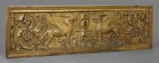Cast of front panel of sarcophagus with griffins, late 18th century-early 19th century. Creator: Unknown