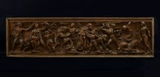 Cast of front panel of sarcophagus showing Artemis, Apollo, and Niobids. Creator: Unknown