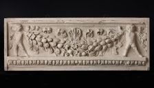 Cast of frieze of Cupids holding garlands from Palestrina, late 18th century. Creator: Unknown