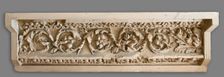 Cast of frieze with acanthus scrolls and flowers. Creator: Unknown