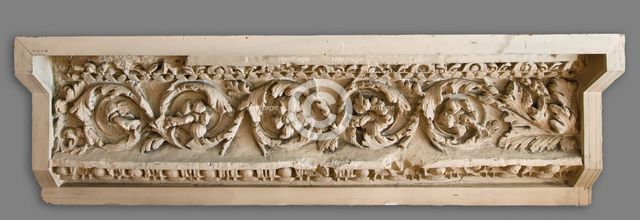 Cast of frieze with acanthus scrolls and flowers. Creator: Unknown.