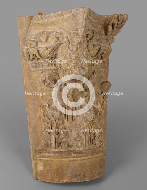 Cast of half of composite capital from east side of passageway, late 18th century-early 19th century Creator: Unknown.