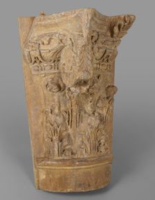 Cast of half of composite capital from east side of passageway, late 18th century-early 19th century Creator: Unknown
