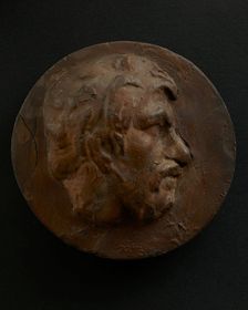 Cast of head of barbarian auxiliary with cowlick. Creator: Unknown