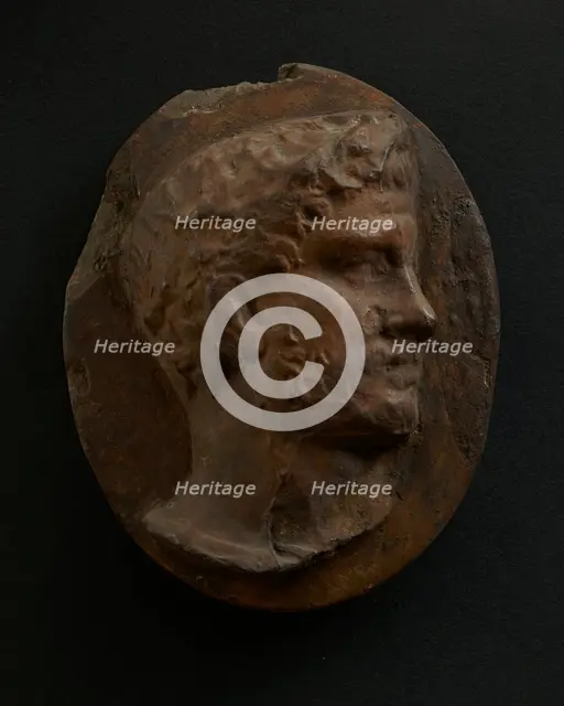 Cast of head of bearded Roman. Creator: Unknown.