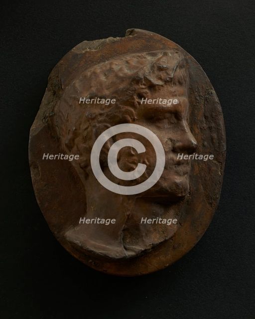 Cast of head of bearded Roman. Creator: Unknown.