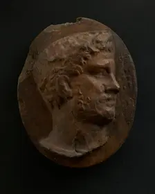 Cast of head of bearded Roman. Creator: Unknown