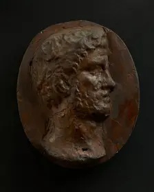 Cast of head of bearded Roman. Creator: Unknown