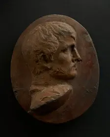 Cast of head of lightly-bearded Roman with right shoulder forward. Creator: Unknown