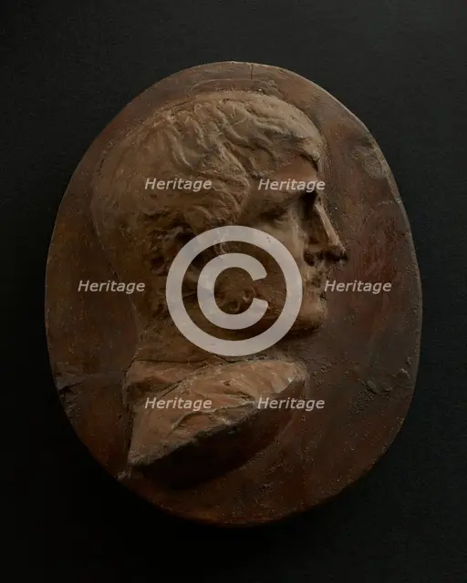 Cast of head of lightly-bearded Roman with right shoulder forward. Creator: Unknown.