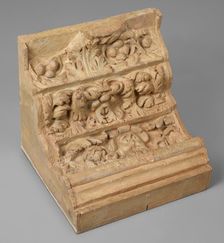 Cast of impost of interior passage between main and side arches, late 18th century-early 19th cent. Creator: Unknown