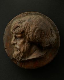 Cast of left profile of bearded Dacian. Creator: Unknown