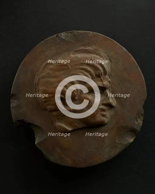 Cast of left profile of Emperor Trajan. Creator: Unknown.